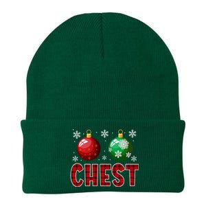 Chest Nuts Matching Chestnuts Funny Christmas Couples Xmas Knit Cap Winter Beanie