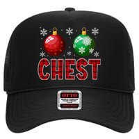 Chest Nuts Matching Chestnuts Funny Christmas Couples Xmas High Crown Mesh Back Trucker Hat