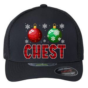 Chest Nuts Matching Chestnuts Funny Christmas Couples Xmas Flexfit Unipanel Trucker Cap