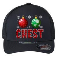 Chest Nuts Matching Chestnuts Funny Christmas Couples Xmas Flexfit Unipanel Trucker Cap