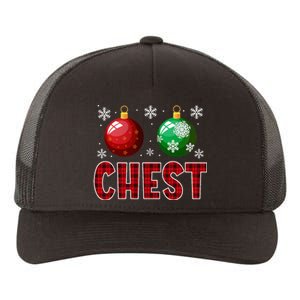 Chest Nuts Matching Chestnuts Funny Christmas Couples Xmas Yupoong Adult 5-Panel Trucker Hat