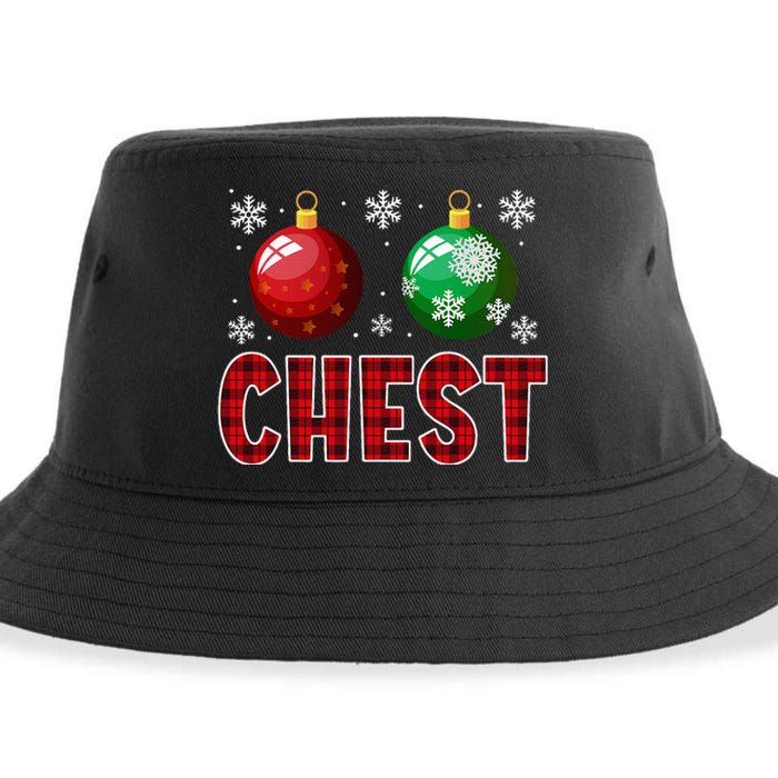 Chest Nuts Matching Chestnuts Funny Christmas Couples Xmas Sustainable Bucket Hat