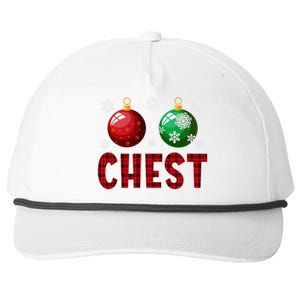 Chest Nuts Matching Chestnuts Funny Christmas Couples Xmas Snapback Five-Panel Rope Hat