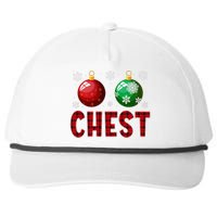 Chest Nuts Matching Chestnuts Funny Christmas Couples Xmas Snapback Five-Panel Rope Hat