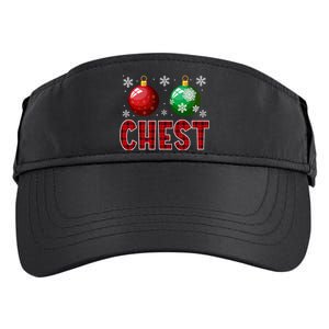 Chest Nuts Matching Chestnuts Funny Christmas Couples Xmas Adult Drive Performance Visor