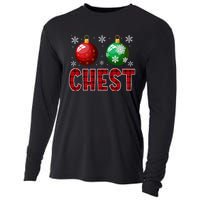 Chest Nuts Matching Chestnuts Funny Christmas Couples Xmas Cooling Performance Long Sleeve Crew