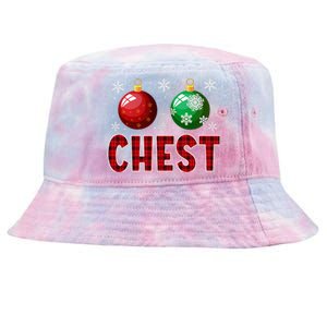 Chest Nuts Matching Chestnuts Funny Christmas Couples Xmas Tie-Dyed Bucket Hat