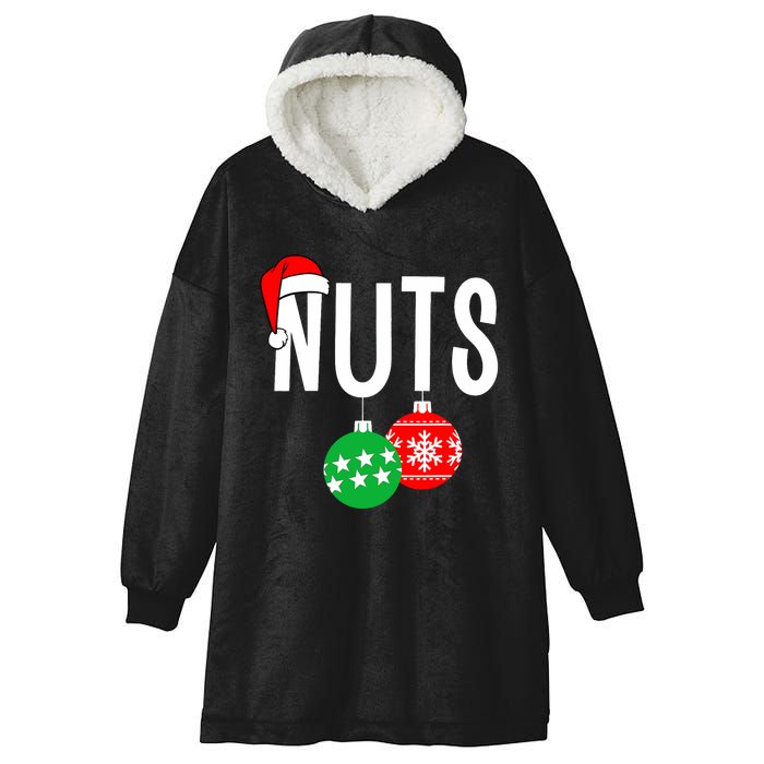 Chest Nuts Matching Chestnuts Funny Christmas Couples Nuts Hooded Wearable Blanket