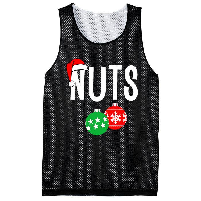 Chest Nuts Matching Chestnuts Funny Christmas Couples Nuts Mesh Reversible Basketball Jersey Tank