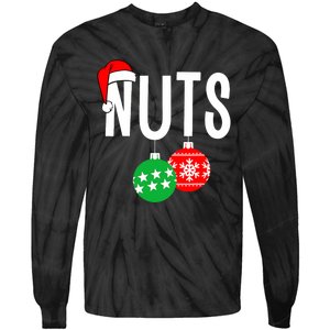 Chest Nuts Matching Chestnuts Funny Christmas Couples Nuts Tie-Dye Long Sleeve Shirt