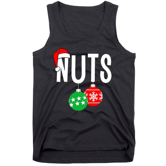 Chest Nuts Matching Chestnuts Funny Christmas Couples Nuts Tank Top