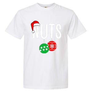 Chest Nuts Matching Chestnuts Funny Christmas Couples Nuts Garment-Dyed Heavyweight T-Shirt