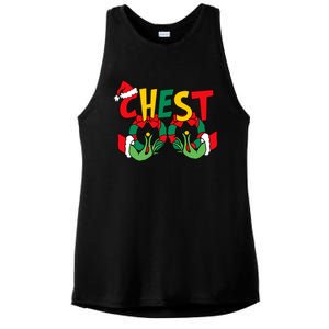 Chest Nuts Matching Chestnuts Funny Christmas Couples Nuts Ladies PosiCharge Tri-Blend Wicking Tank