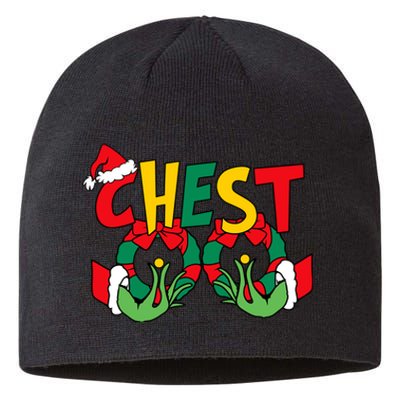 Chest Nuts Matching Chestnuts Funny Christmas Couples Nuts Sustainable Beanie