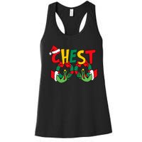 Chest Nuts Matching Chestnuts Funny Christmas Couples Nuts Women's Racerback Tank