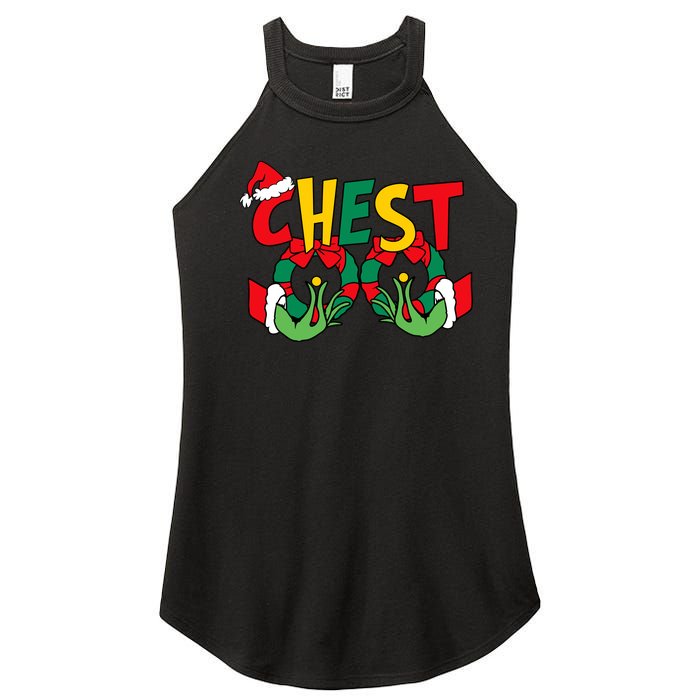 Chest Nuts Matching Chestnuts Funny Christmas Couples Nuts Women's Perfect Tri Rocker Tank