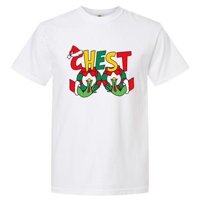 Chest Nuts Matching Chestnuts Funny Christmas Couples Nuts Garment-Dyed Heavyweight T-Shirt