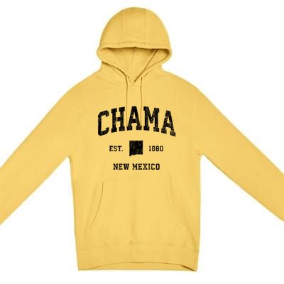 Chama New Mexico Nm Vintage Athletic Premium Pullover Hoodie