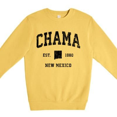 Chama New Mexico Nm Vintage Athletic Premium Crewneck Sweatshirt