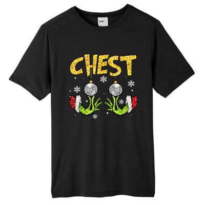 Chest Nuts Matching Chestnuts Funny Christmas Couples Women Tall Fusion ChromaSoft Performance T-Shirt