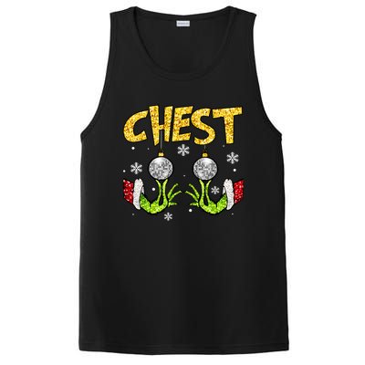 Chest Nuts Matching Chestnuts Funny Christmas Couples Women PosiCharge Competitor Tank