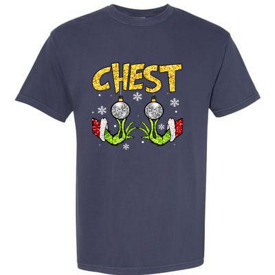 Chest Nuts Matching Chestnuts Funny Christmas Couples Women Garment-Dyed Heavyweight T-Shirt