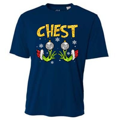 Chest Nuts Matching Chestnuts Funny Christmas Couples Women Cooling Performance Crew T-Shirt