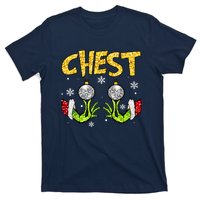 Chest Nuts Matching Chestnuts Funny Christmas Couples Women T-Shirt