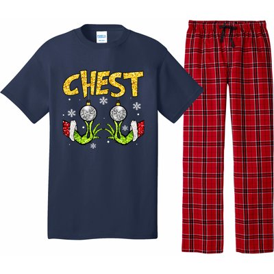 Chest Nuts Matching Chestnuts Funny Christmas Couples Women Pajama Set