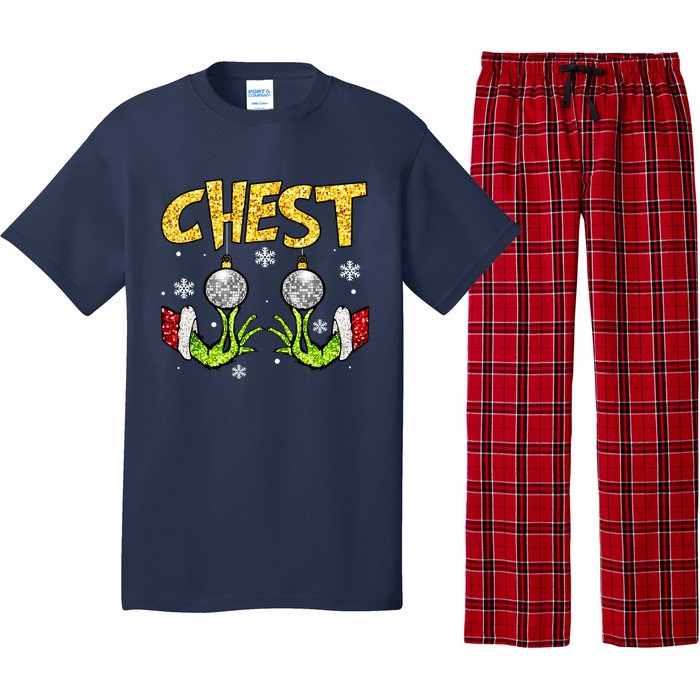 Chest Nuts Matching Chestnuts Funny Christmas Couples Women Pajama Set