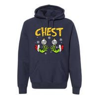 Chest Nuts Matching Chestnuts Funny Christmas Couples Women Premium Hoodie