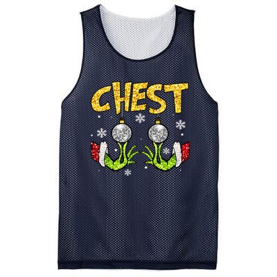 Chest Nuts Matching Chestnuts Funny Christmas Couples Women Mesh Reversible Basketball Jersey Tank