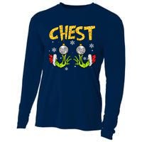 Chest Nuts Matching Chestnuts Funny Christmas Couples Women Cooling Performance Long Sleeve Crew