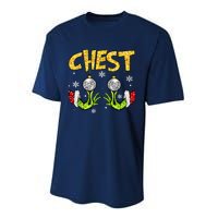 Chest Nuts Matching Chestnuts Funny Christmas Couples Women Performance Sprint T-Shirt