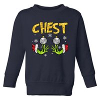 Chest Nuts Matching Chestnuts Funny Christmas Couples Women Toddler Sweatshirt