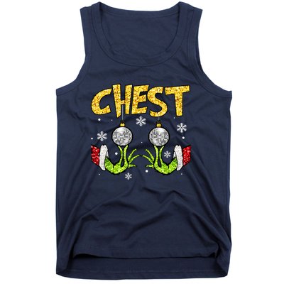 Chest Nuts Matching Chestnuts Funny Christmas Couples Women Tank Top