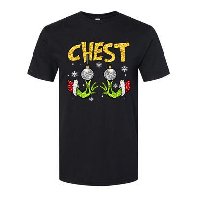 Chest Nuts Matching Chestnuts Funny Christmas Couples Women Softstyle CVC T-Shirt