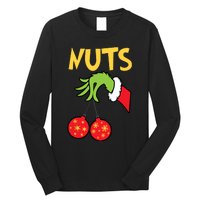 Chest Nuts Matching Chestnuts Funny Christmas Couples Nuts Long Sleeve Shirt