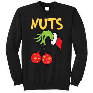 Chest Nuts Matching Chestnuts Funny Christmas Couples Nuts Sweatshirt