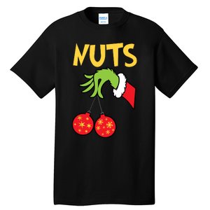 Chest Nuts Matching Chestnuts Funny Christmas Couples Nuts Tall T-Shirt