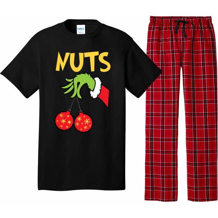 Chest Nuts Matching Chestnuts Funny Christmas Couples Nuts Pajama Set