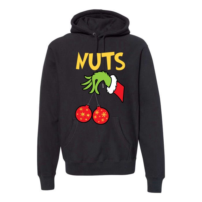 Chest Nuts Matching Chestnuts Funny Christmas Couples Nuts Premium Hoodie