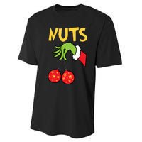 Chest Nuts Matching Chestnuts Funny Christmas Couples Nuts Performance Sprint T-Shirt