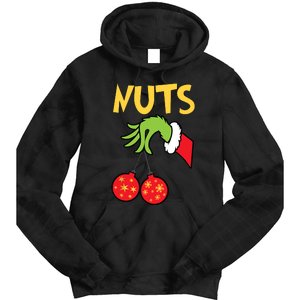 Chest Nuts Matching Chestnuts Funny Christmas Couples Nuts Tie Dye Hoodie