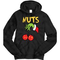 Chest Nuts Matching Chestnuts Funny Christmas Couples Nuts Tie Dye Hoodie