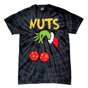 Chest Nuts Matching Chestnuts Funny Christmas Couples Nuts Tie-Dye T-Shirt