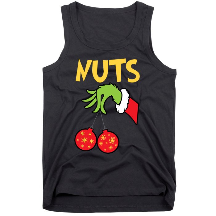 Chest Nuts Matching Chestnuts Funny Christmas Couples Nuts Tank Top