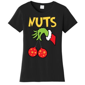 Chest Nuts Matching Chestnuts Funny Christmas Couples Nuts Women's T-Shirt