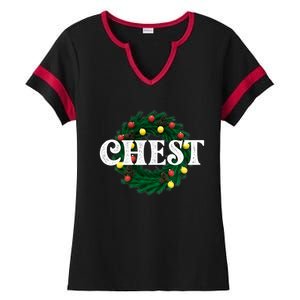 Chest Nuts Matching Chestnuts Christmas Couples Great Gift Ladies Halftime Notch Neck Tee