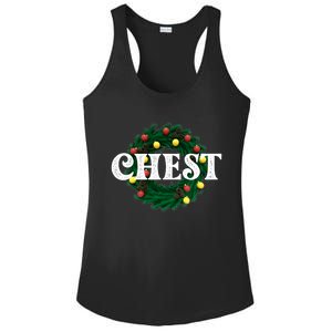 Chest Nuts Matching Chestnuts Christmas Couples Great Gift Ladies PosiCharge Competitor Racerback Tank